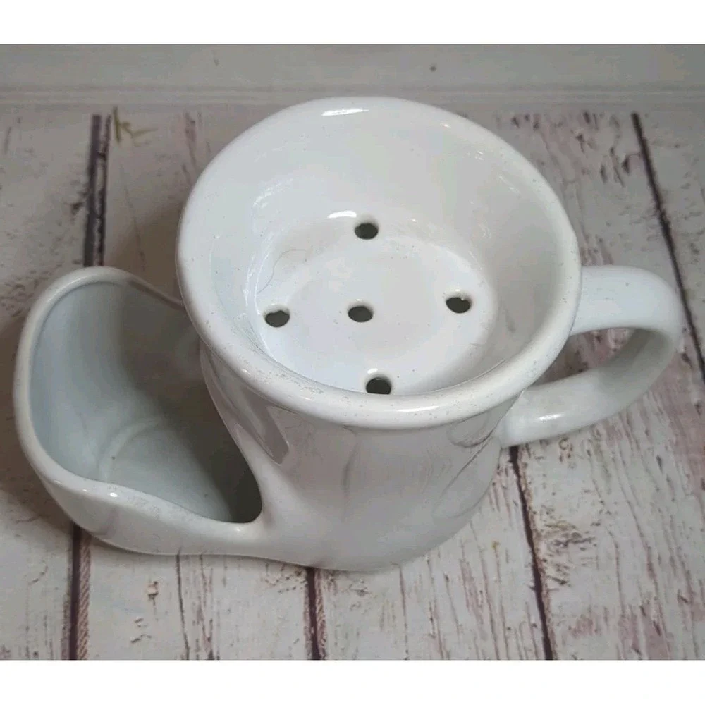 Vintage WADE Mens Shaving Mug Rolls-Royce 1909 White‎ Made In England